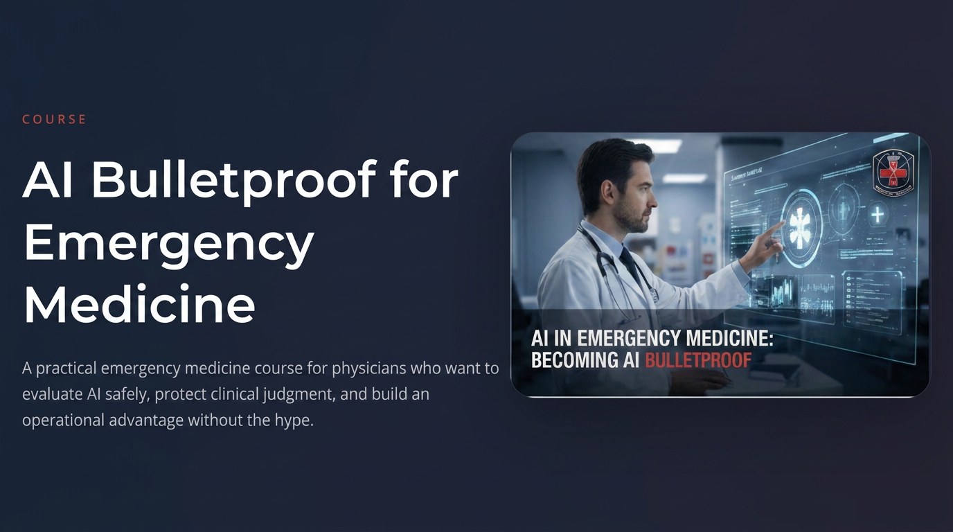 Become an AI-Bulletproof Physician in Emergency Medicine